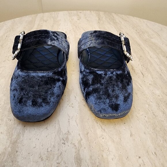 BCBGeneration Shoes - BCBGeneration Womens Hope Squ Naval Blue Velvet from Macy’s - c019